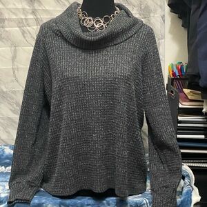 Torrid Charcoal Cowl Neck Sweater